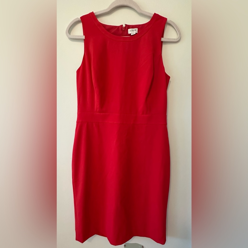 J. Crew Vibrant Red Mini Dress